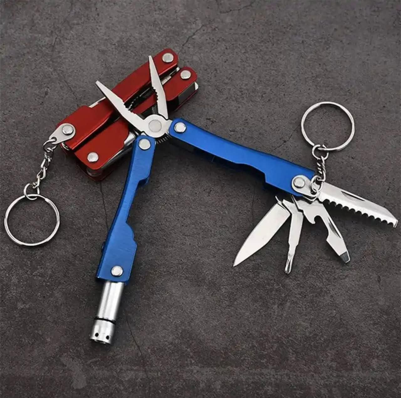 9 in 1 Multi Functional Hand Piler Tool Keychain