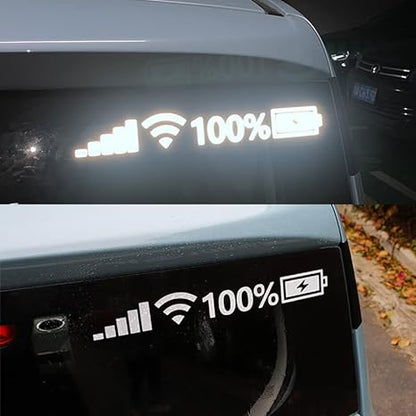 Wifi & Battery Reflective Sticker - Buy 1 Get 1 Free