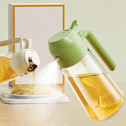 Premium 2-in-1 Glass Oil Dispenser Bottle