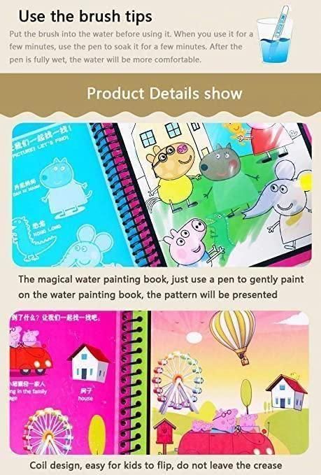 Magic Water Painting Book