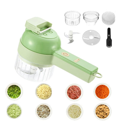 4 in 1 Portable Electric Vegetable Cutter