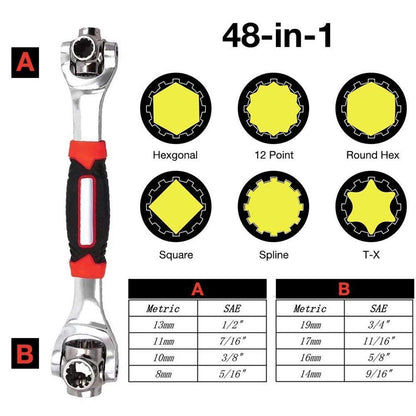 Steel Tiger Universal Wrench Swivel Head Multi Tool Socket