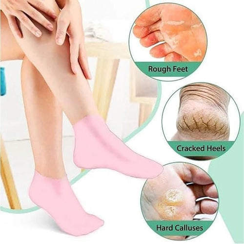 Pedicure Silicone Gel Socks For Dry Cracked Feet – Mitti Box