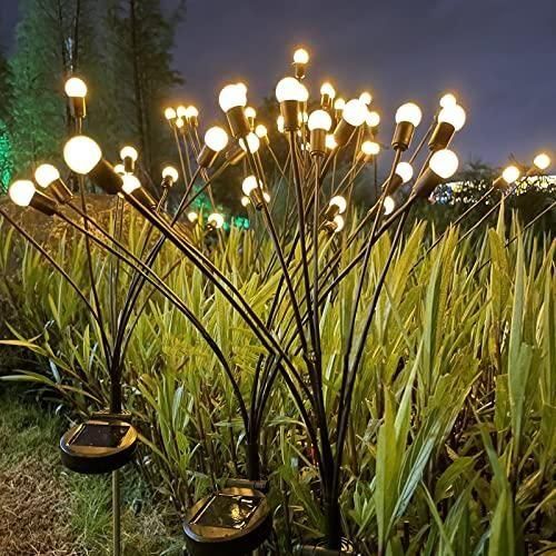 Solar Powered Firefly Garden Light (Warm White)