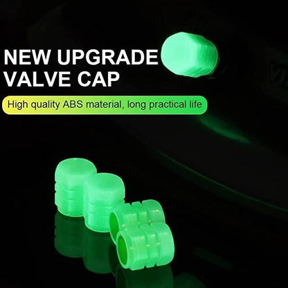 Tire Valve Caps - Glow in Dark