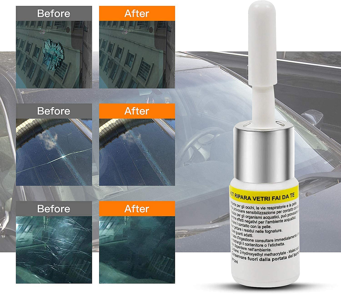 Car Windshield Crack Repair Kit