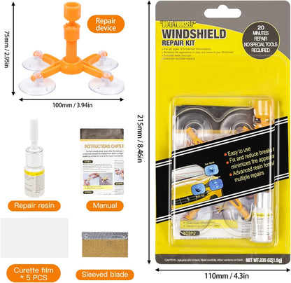 Car Windshield Crack Repair Kit