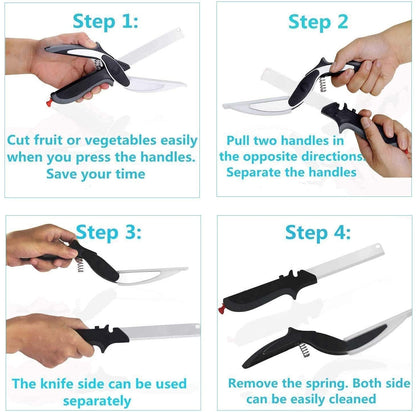 (BUY 1 GET 1 Free) SlicePro™ 2-in-1 Clever Cutter