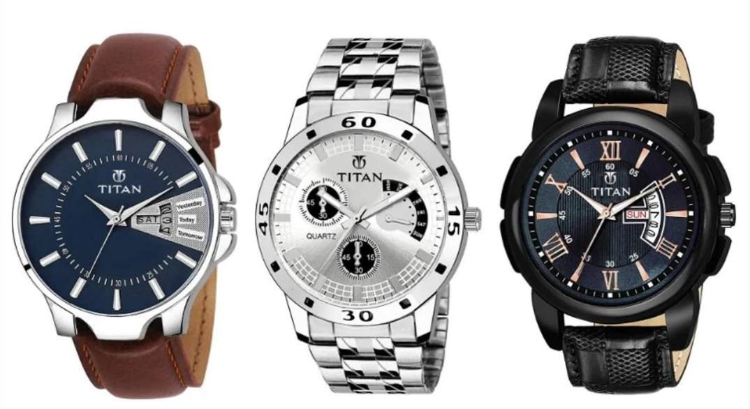 Premium Titan Watches (Combo of 3)