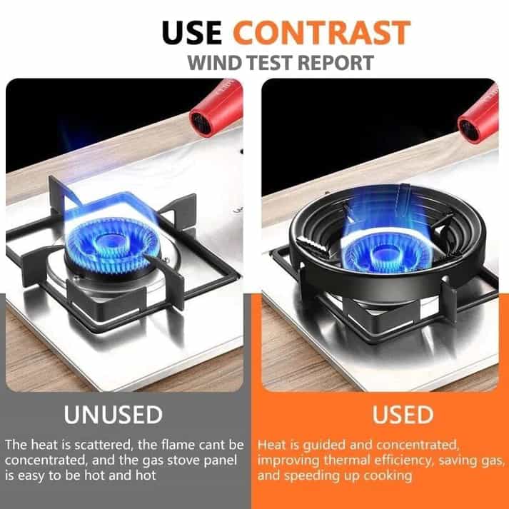 Cooking Gas Saving Stove Stand (Fire & Windproof)