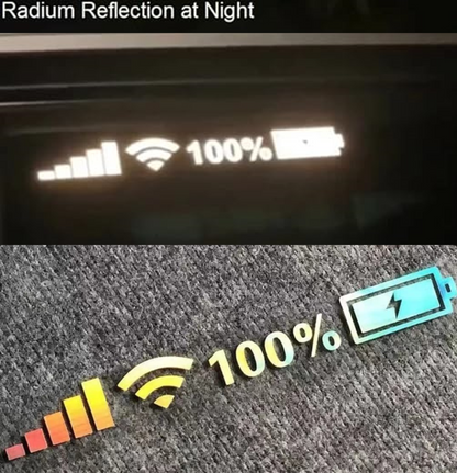 Wifi & Battery Reflective Sticker - Buy 1 Get 1 Free