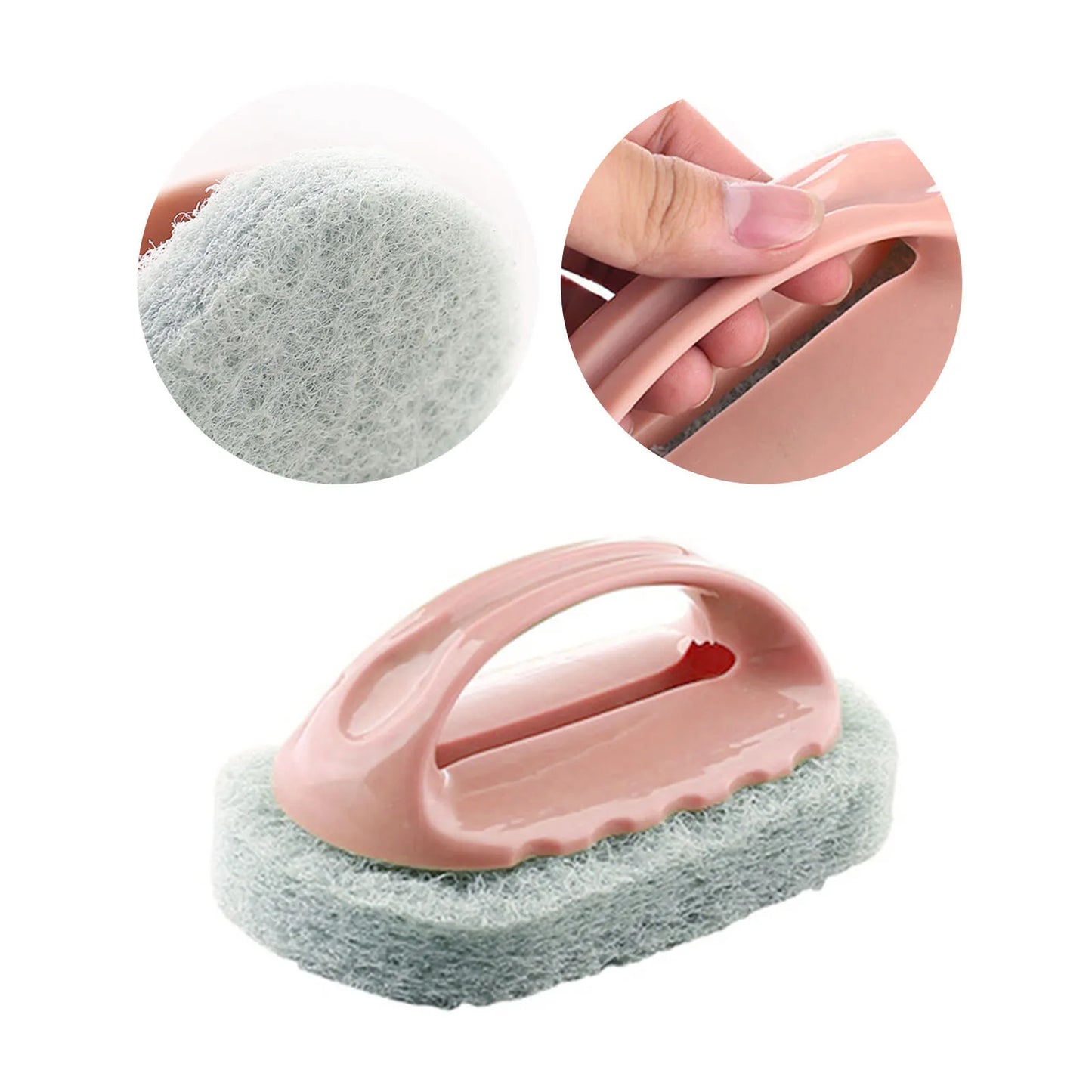 High Grade Cleaning / Scrubbing Sponge With Plastic Handle