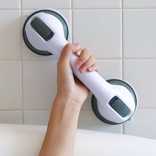 Bathroom Grab Bar Handle With Suction Cup For Safety (Support)