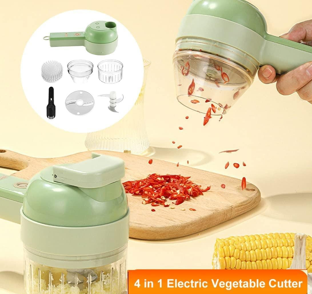 4 in 1 Portable Electric Vegetable Cutter Set