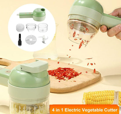 4 in 1 Portable Electric Vegetable Cutter Set